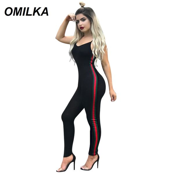 omilka side striped jumpsuit summer women 2019 yogawear dancewear fitness strap fitness club bodycon rompers and jumpsuits, Black;white
omilka side striped jumpsuit summer women 2019 yogawear dancewear fitness strap fitness club bodycon rompers and jumpsuits, Black;white