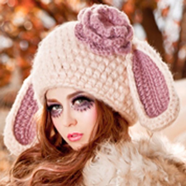 2016 winter cute knitted caps,women's big ear warm berets lady beanie hat, Blue;gray
2016 winter cute knitted caps,women's big ear warm berets lady beanie hat, Blue;gray
