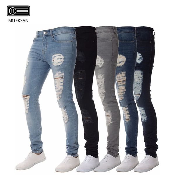 men stretch denim jeans skinny jeans hip hop cotton slim fit pants designer brand fashion solid hole cowboy full pants s-4xl, Blue
men stretch denim jeans skinny jeans hip hop cotton slim fit pants designer brand fashion solid hole cowboy full pants s-4xl, Blue