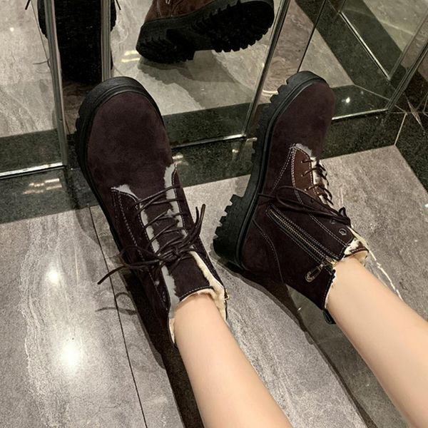 sarairis new fashion wholesale plus size 43 add fur warm winter boots woman shoes lace up casual shoes women snow boots, Black
sarairis new fashion wholesale plus size 43 add fur warm winter boots woman shoes lace up casual shoes women snow boots, Black