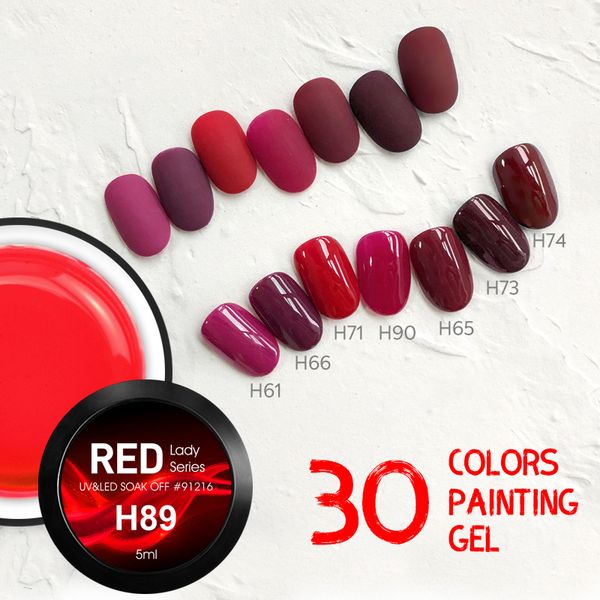 nail gel 2021 arrival red series varnish painting soak off uv led lacquer pure color, Red;pink
nail gel 2021 arrival red series varnish painting soak off uv led lacquer pure color, Red;pink