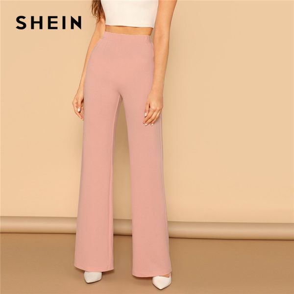 shein pink elastic high waist straight leg solid long pants women trousers office lady spring elegant workwear wide leg pants, Black;white
shein pink elastic high waist straight leg solid long pants women trousers office lady spring elegant workwear wide leg pants, Black;white