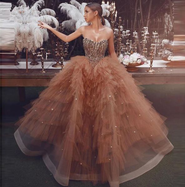 amazing beaded champagne ball gown prom dresses 2021 unique tiered tulle pearls heart arabic evening dress gown vestidos de gala, Black
amazing beaded champagne ball gown prom dresses 2021 unique tiered tulle pearls heart arabic evening dress gown vestidos de gala, Black