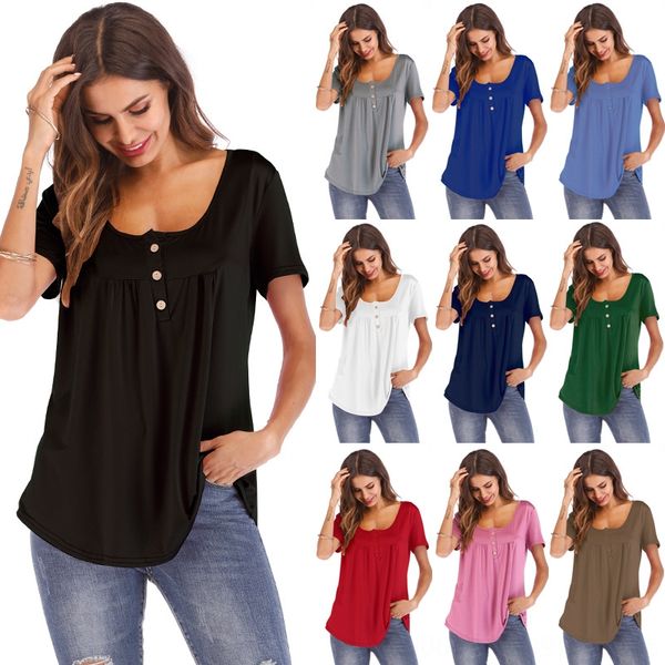 women's 2019 pleated button loose short-sleeved women's 2019 pleated t-shirt button loose short-sleeved t-shirt top, White
women's 2019 pleated button loose short-sleeved women's 2019 pleated t-shirt button loose short-sleeved t-shirt top, White