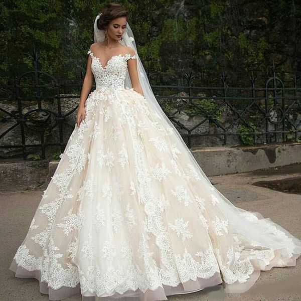 vintage turkey lace ball gown wedding dress 2020 off shoulder princess lebanon illusion jewel neck arab bride bridal dress gown weddingdress, White
vintage turkey lace ball gown wedding dress 2020 off shoulder princess lebanon illusion jewel neck arab bride bridal dress gown weddingdress, White