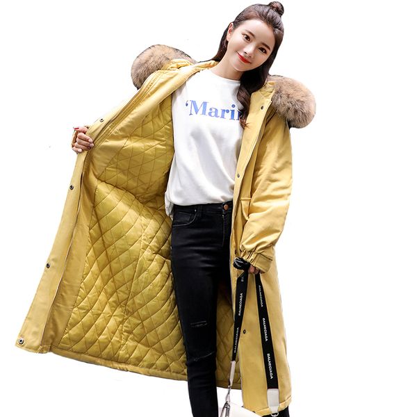 women's down & parkas design 2021 winter jacket women with faux fur hooded outwear coat oversize loose female parka fashion, Black
women's down & parkas design 2021 winter jacket women with faux fur hooded outwear coat oversize loose female parka fashion, Black