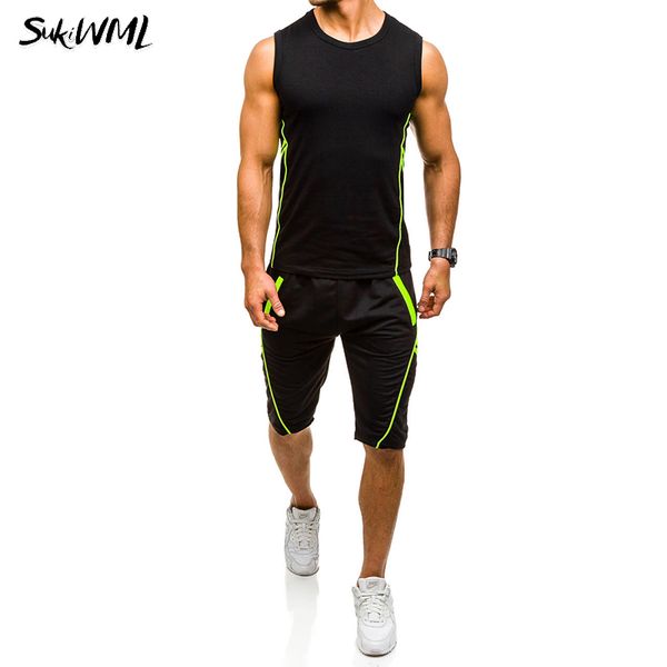 sukiwml мужские спортивные костюмы 2018 новый бренд мужские короткие наборы сплошной цвет рукавов спортивные костюмы мужчины комплект slim f, Gray
sukiwml мужские спортивные костюмы 2018 новый бренд мужские короткие наборы сплошной цвет рукавов спортивные костюмы мужчины комплект slim f, Gray