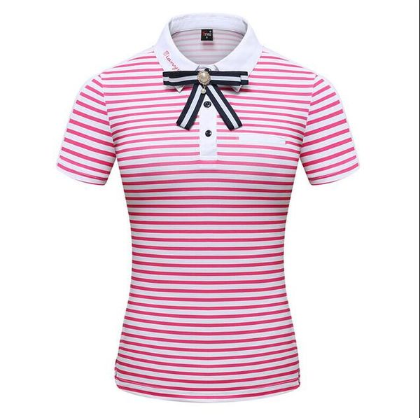2019 golf sportswear apparel women summer striped lapel short sleeve t-shirt spring breathable quick-drying sports shirts
2019 golf sportswear apparel women summer striped lapel short sleeve t-shirt spring breathable quick-drying sports shirts