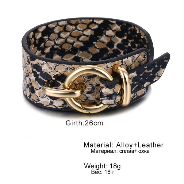 famshin fashion leopard snake skin wrap bracelets for women men punk style bangle bracelet bijoux wristband jewelry new, Golden;silver
famshin fashion leopard snake skin wrap bracelets for women men punk style bangle bracelet bijoux wristband jewelry new, Golden;silver
