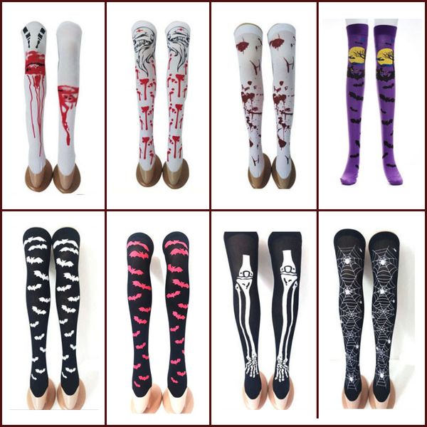 14 color halloween skeleton long knee high socks fashion women costume masquerade carnival cosplay soft socks costumes accessories b200, Pink;yellow
14 color halloween skeleton long knee high socks fashion women costume masquerade carnival cosplay soft socks costumes accessories b200, Pink;yellow