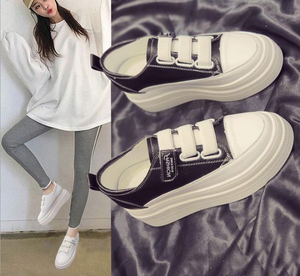 spring new korean version of thick-soled casual shoes wild, Black
spring new korean version of thick-soled casual shoes wild, Black