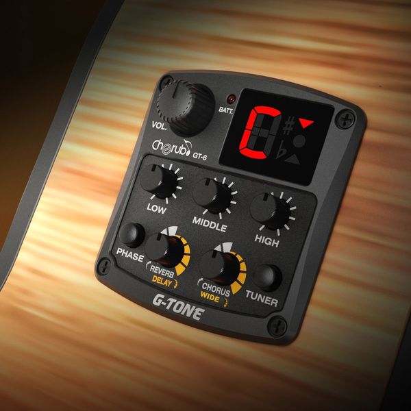 cherub gt-6 acoustic guitar preamp piezo pickup 3-band eq equalizer lcd tuner with reverb/delay/chorus/wide effects
cherub gt-6 acoustic guitar preamp piezo pickup 3-band eq equalizer lcd tuner with reverb/delay/chorus/wide effects