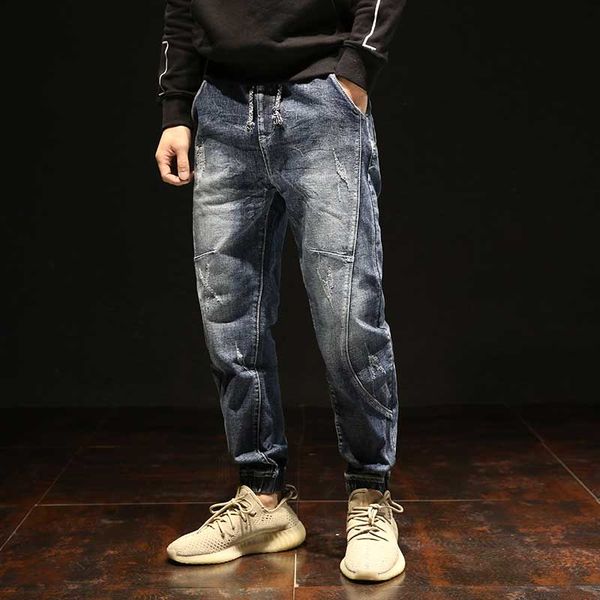 new fashion hip hop harem jeans men loose baggy plus size joggers jeans elastic waist patchwork denim pants man clothes trousers, Blue
new fashion hip hop harem jeans men loose baggy plus size joggers jeans elastic waist patchwork denim pants man clothes trousers, Blue