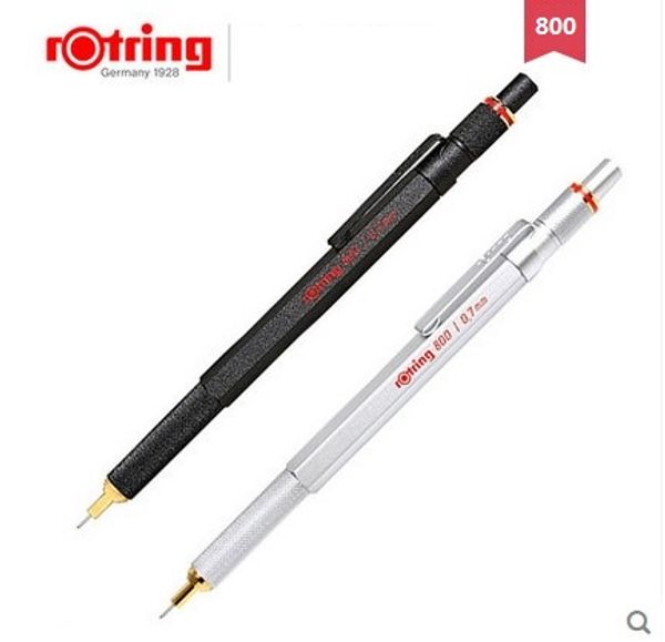 

rotring mechanical pencil 800 0.7mm/0.5mm metal silver/black pen holder automatic pencil drawing pen, Blue;orange