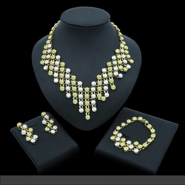 yulaili vintage fashion dubai gold jewelry sets for women african beads necklace earrings bracelet party wedding accessories ing, Black
yulaili vintage fashion dubai gold jewelry sets for women african beads necklace earrings bracelet party wedding accessories ing, Black