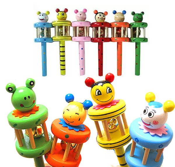 

радуга музыкальный инструмент игрушка красочные деревянные руки звон кольцо колокол погремушка малыш детские погремушки