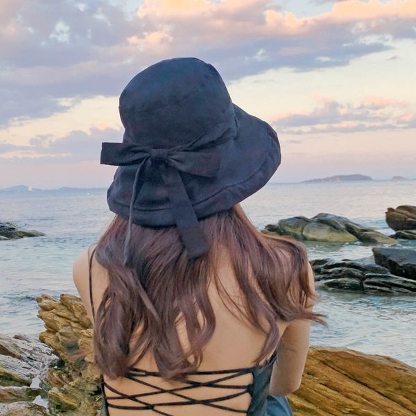 fisherman bucket bucket butterfly fisherman hat women's bowknot all-match sun-proof and sunshade face curling hat, Blue;gray
fisherman bucket bucket butterfly fisherman hat women's bowknot all-match sun-proof and sunshade face curling hat, Blue;gray