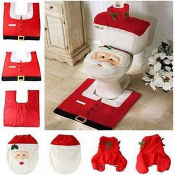 wc seat cover bath mat holder christmas decoration bathroom lip tank set new year ornament snowman santa claus cover
wc seat cover bath mat holder christmas decoration bathroom lip tank set new year ornament snowman santa claus cover