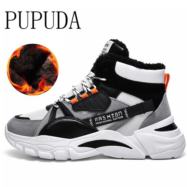 pupuda winter snow boots men trend casual high shoes male outdoor chunky sneakers men classic fluffy sport basketball shoes, Black
pupuda winter snow boots men trend casual high shoes male outdoor chunky sneakers men classic fluffy sport basketball shoes, Black