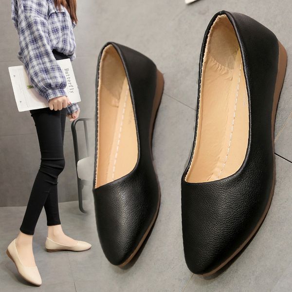 women's pu leathers flats shoes ladies slip-on casual shoes office zapatos de mujer oxford for women, Black
women's pu leathers flats shoes ladies slip-on casual shoes office zapatos de mujer oxford for women, Black