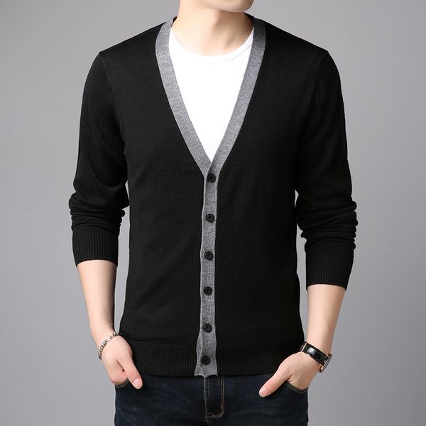 2019 autumn new sweater men's cardigan long thin section v-neck solid color jacket casual loose large size tide black, White;black
2019 autumn new sweater men's cardigan long thin section v-neck solid color jacket casual loose large size tide black, White;black