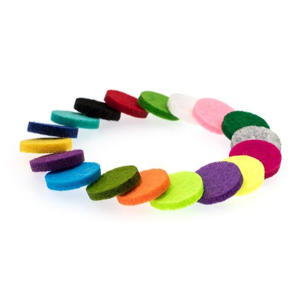 100pcs 17color round cotton fiber core dropable essential oil suitable for 25mm/30mm pendant car
100pcs 17color round cotton fiber core dropable essential oil suitable for 25mm/30mm pendant car