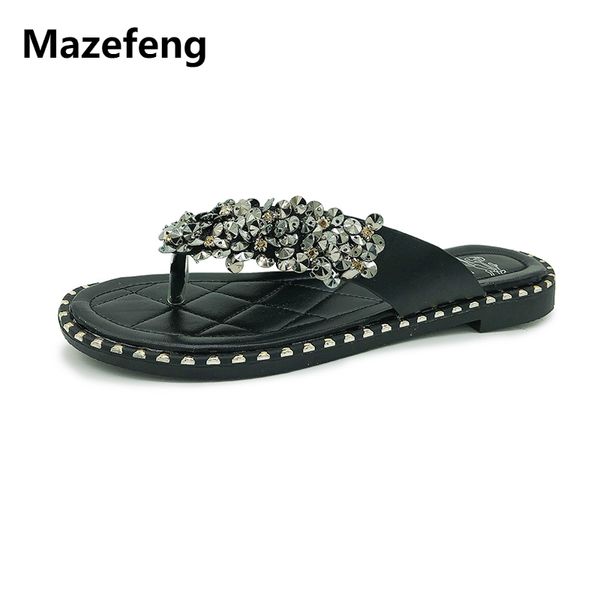 mazefeng 2018 summer new trend women slippers beach outdoor antiskid rhinestone ladies slippers sweet style women flip flops, Black
mazefeng 2018 summer new trend women slippers beach outdoor antiskid rhinestone ladies slippers sweet style women flip flops, Black