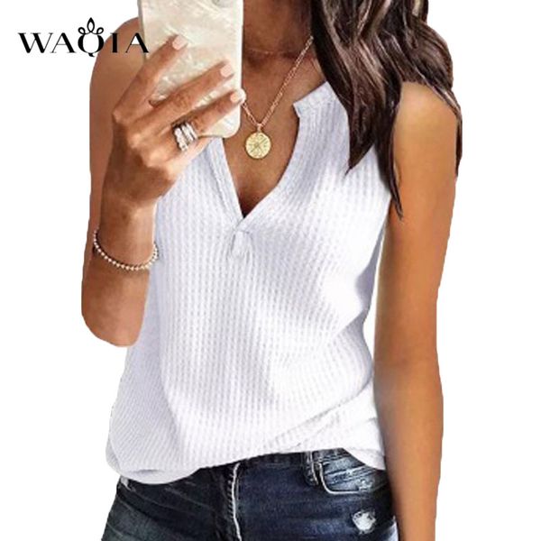 waqia 2020 summer wimen knitted tank women plus size sleeveless v neck t-shirt vest female casual camis streetwear, White
waqia 2020 summer wimen knitted tank women plus size sleeveless v neck t-shirt vest female casual camis streetwear, White
