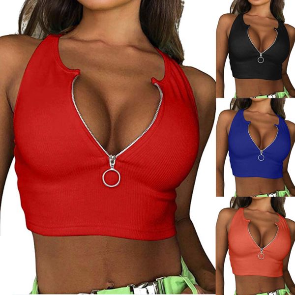 new zipper camisole tank women summer solid basic crop streetwear fashion 2020 cool girls cropped tees camis tanks, White
new zipper camisole tank women summer solid basic crop streetwear fashion 2020 cool girls cropped tees camis tanks, White