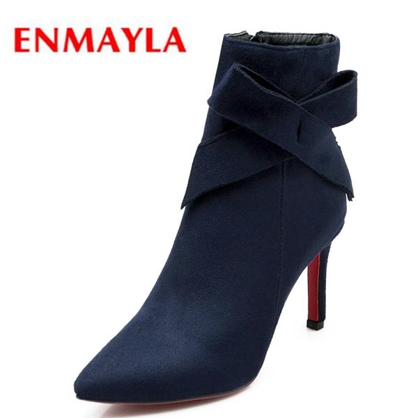 enmayla pointed toe super high (8cm-up) winter women boots 2018 ankle boots for women size 34-39 ly132, Black
enmayla pointed toe super high (8cm-up) winter women boots 2018 ankle boots for women size 34-39 ly132, Black