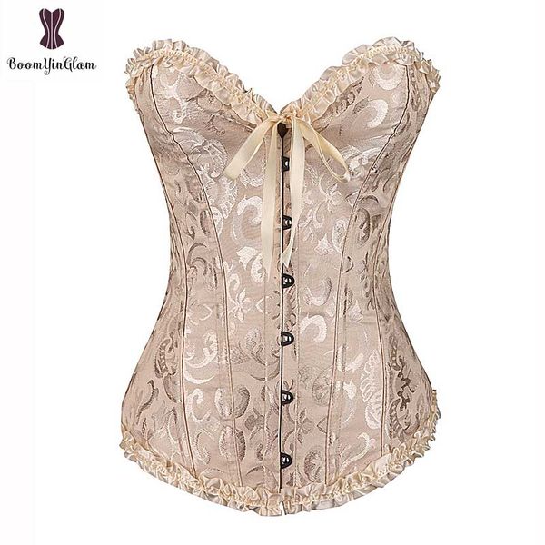 lace up corset jacquard floral bustier boned gothic gorset wholesale price korsefor women waist slimming cincher, Black;white
lace up corset jacquard floral bustier boned gothic gorset wholesale price korsefor women waist slimming cincher, Black;white
