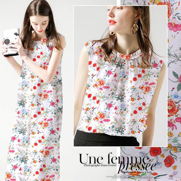 114cm printed silk fabric meter pendant silk crepe de chine fabric 14mm shirt dress crepe wholesale cloth, Black;white
114cm printed silk fabric meter pendant silk crepe de chine fabric 14mm shirt dress crepe wholesale cloth, Black;white
