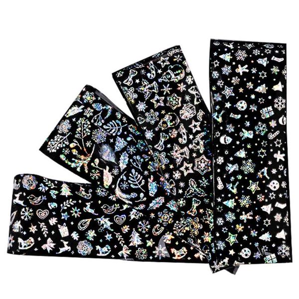 4 sheets nail art christmas star sticker xmas snowflake sticker tools nail decor, Black
4 sheets nail art christmas star sticker xmas snowflake sticker tools nail decor, Black