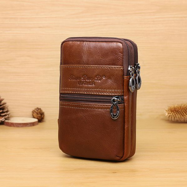 men leather phone bag retro full-grain leather mobile phone waist bag wear belt mini wallet documents men's
men leather phone bag retro full-grain leather mobile phone waist bag wear belt mini wallet documents men's