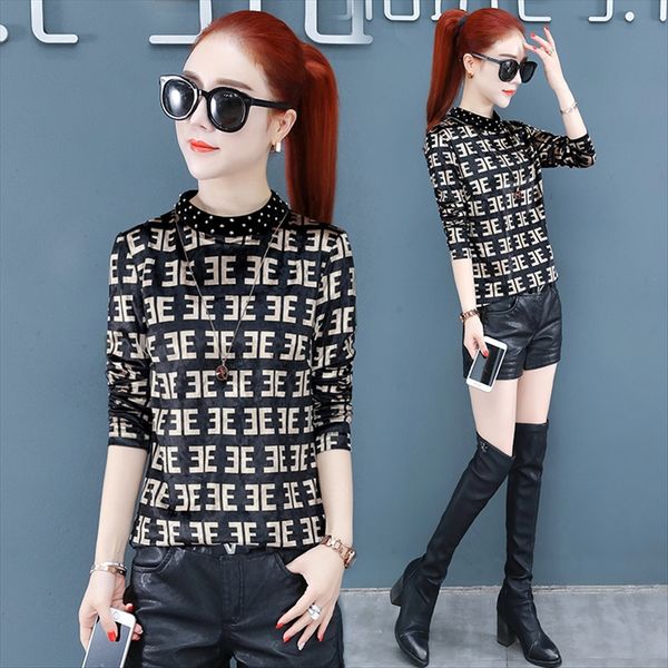 autumn half-high collar long t-shirt sleeve gold velvet base shirt female 2019 autumn western style t-shirt, White
autumn half-high collar long t-shirt sleeve gold velvet base shirt female 2019 autumn western style t-shirt, White