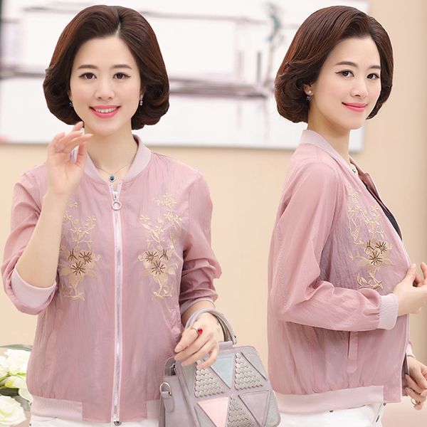 2019 new coat mother's gift summer large size 4xl sun protection clothing thin section casual embroidery wild jacket female b34, Black;brown
2019 new coat mother's gift summer large size 4xl sun protection clothing thin section casual embroidery wild jacket female b34, Black;brown