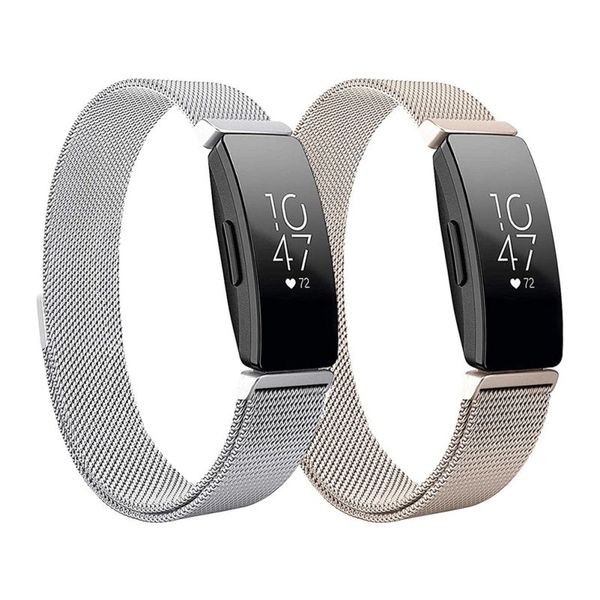 2pcs/set watch band strap mesh stainless steel bracelet wristwatch bands replacement accessories for inspire/inspire hr, Black;brown
2pcs/set watch band strap mesh stainless steel bracelet wristwatch bands replacement accessories for inspire/inspire hr, Black;brown