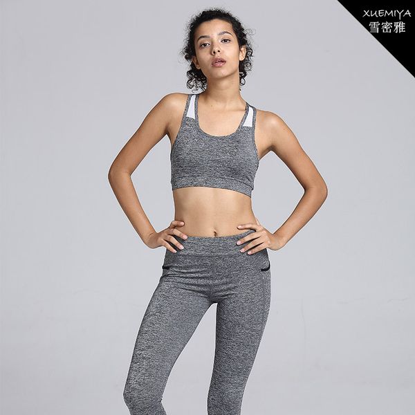 new women sports two-piece suit tight hips mesh stitching fitness sports yoga bra pocket shockproof breathable flexible, White;black
new women sports two-piece suit tight hips mesh stitching fitness sports yoga bra pocket shockproof breathable flexible, White;black