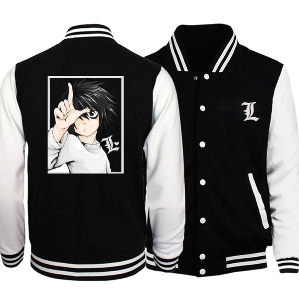 death note baseball men japanese anime jackets coats winter autumn fleece white black sportswear bomber streetwear plus size, Black;brown
death note baseball men japanese anime jackets coats winter autumn fleece white black sportswear bomber streetwear plus size, Black;brown