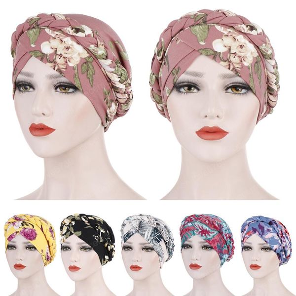women braid flower printed cancer muslim head scarf turban chemo cap hair loss ethnic beanie skullies, Blue;gray
women braid flower printed cancer muslim head scarf turban chemo cap hair loss ethnic beanie skullies, Blue;gray