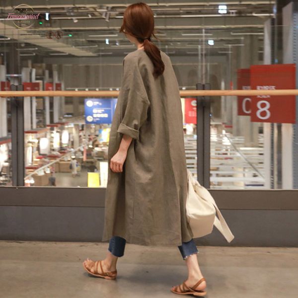trench coat women cotton long and linen sun protection female autumn large standard size loose thin over cardigan trench coat mz2923, Tan;black
trench coat women cotton long and linen sun protection female autumn large standard size loose thin over cardigan trench coat mz2923, Tan;black