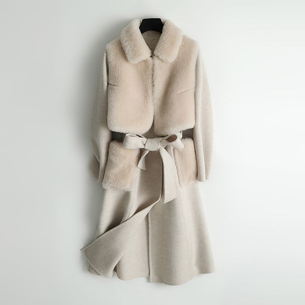 real fur coat female 100% wool jacket autumn winter coat women clothes 2020 korean vintage sheep shearling fur warm zt4894, Black
real fur coat female 100% wool jacket autumn winter coat women clothes 2020 korean vintage sheep shearling fur warm zt4894, Black