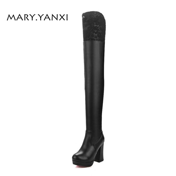 spring/autumn women long boots over the knee boots flock pu paltform lace zipper plus size shoes fleeces solid super high heels, Black
spring/autumn women long boots over the knee boots flock pu paltform lace zipper plus size shoes fleeces solid super high heels, Black