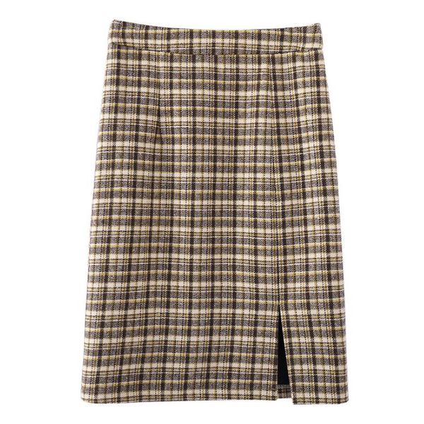 thick plaid work business skirt womens retro grid pattern hip-wrapped split knee length skirt office bodycon pencil skirt saias, Black
thick plaid work business skirt womens retro grid pattern hip-wrapped split knee length skirt office bodycon pencil skirt saias, Black