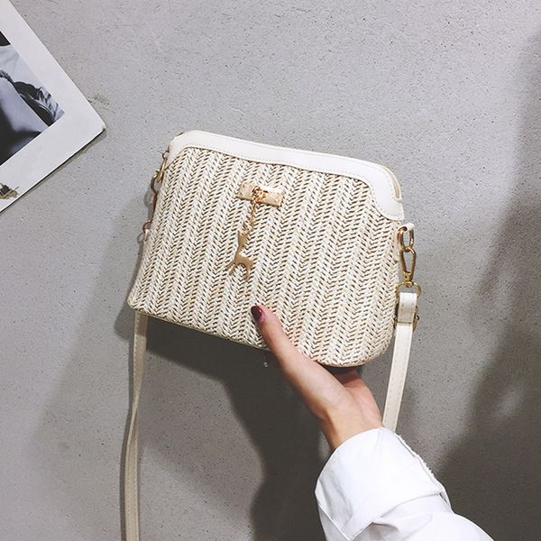 women new fashion woven shoulder bags fawn pendant straw weave crossbody bags travel handbag messenger #yj
women new fashion woven shoulder bags fawn pendant straw weave crossbody bags travel handbag messenger #yj
