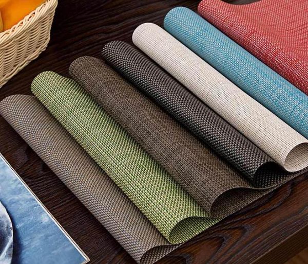 heat-resistant placemats stain resistant anti-skid washable rectangle pvc table mats woven vinyl placemat table decorations 30x45cm
heat-resistant placemats stain resistant anti-skid washable rectangle pvc table mats woven vinyl placemat table decorations 30x45cm