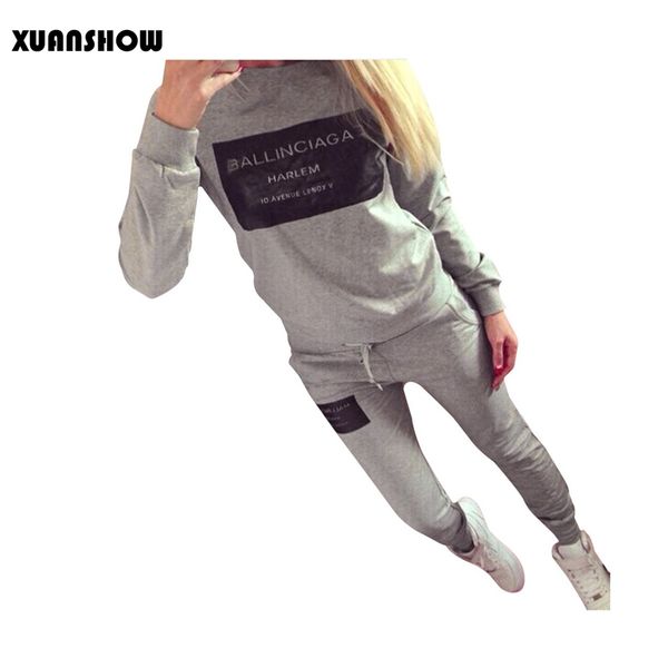 women outfit sportswear spring autumn winter printed letters ladies fleece tracksuits long-sleeve casual 2 piece set, Gray
women outfit sportswear spring autumn winter printed letters ladies fleece tracksuits long-sleeve casual 2 piece set, Gray