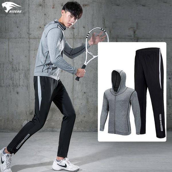 running sets yinghu men's sportswear fashion sports suit male casual tracksuit 2 piece zipper sweatshirt + sweatpants set slim, Black;blue
running sets yinghu men's sportswear fashion sports suit male casual tracksuit 2 piece zipper sweatshirt + sweatpants set slim, Black;blue
