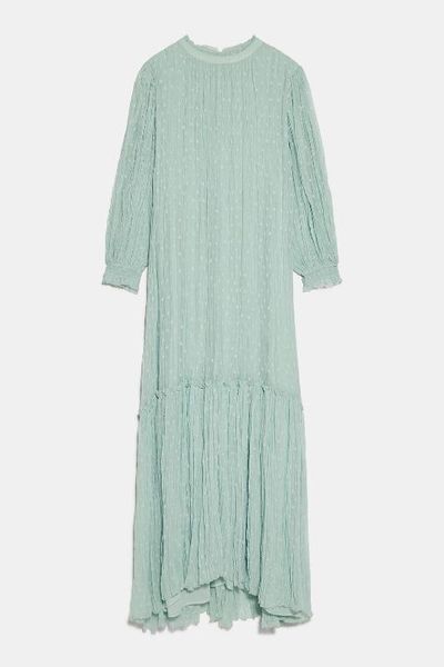 women dress spring and summer new tulle mint green stitching loose long dress women, Black;gray
women dress spring and summer new tulle mint green stitching loose long dress women, Black;gray