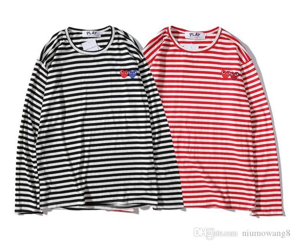 play brand t-shirt luxury ss brand two-color small love cotton striped long-sleeved play designer t-shirt shirt sweatshirt clothing, White;black
play brand t-shirt luxury ss brand two-color small love cotton striped long-sleeved play designer t-shirt shirt sweatshirt clothing, White;black